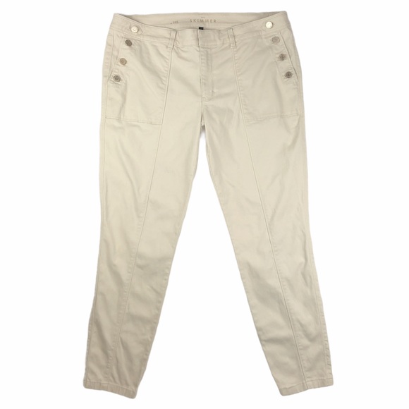 WHBM Button Detail Skimmer Jeans - Picture 4 of 8